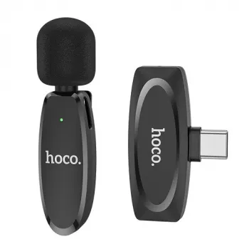 Bezprzewodowy mikrofon cyfrowy HOCO L15, przypinany, USB Type-C