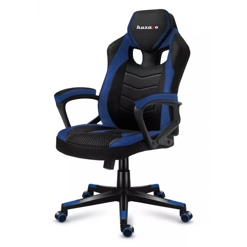 Huzaro FORCE 2.5 Niebieski MESH Fotel gamingowy Siedzisko z siatki Czarny, niebieski