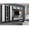 Cama pełna Szafka VIGO '180' 180/40/30 biały/czarny połysk