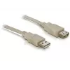 Przedłużacz USB 2.0 DeLOCK 82240 3 m szary
