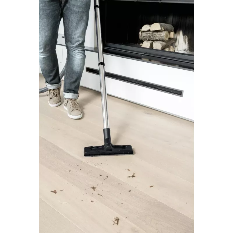 Odkurzacz do popiołu Karcher AD 4 Premium — 17 l, 600 W, bezworkowy, wąż metalowy, rura chromowana