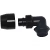 Alphacool HF Screw-In Fitting TPV Metal - 90° Rotatable 12,7/7,6mm - Czarny (17455)