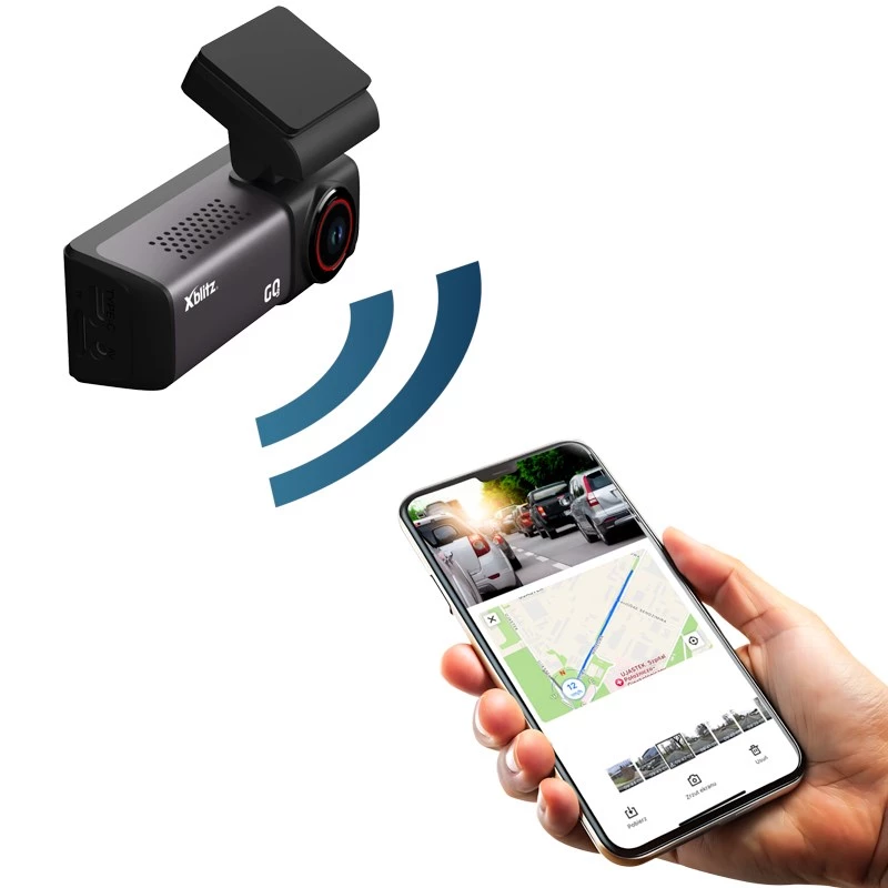 Kamera samochodowa Xblitz GO3 Full HD 2K (2560x1440) 140° IMX335, 60 fps, GPS, 2-calowy wyświetlacz, tryb parkingowy, MicroSD do 128GB