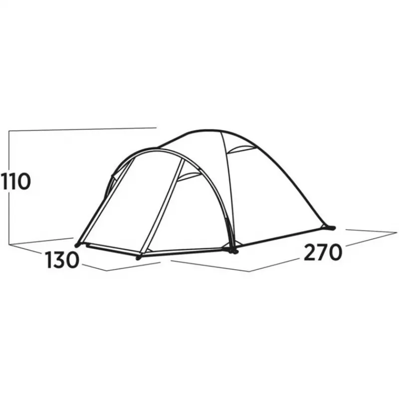 Namiot kopułkowy Easy Camp Setesdal 2 (oliwkowozielony, z przedsionkiem tunelowym, model 2025)