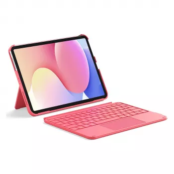 Etui z klawiaturą i touchpadem Inateck KB04122 do iPada 11 inch/Air, QWERTZ, czerwone