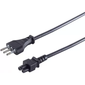 Kabel zasilający ShiverPeaks IT60001, 1,8 m, wtyczka Włochy (typ L) do złącza 3-stykowego C5