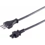 Kabel zasilający ShiverPeaks IT60001, 1,8 m, wtyczka Włochy (typ L) do złącza 3-stykowego C5
