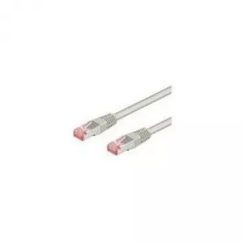 Wentronic Goobay Kabel krosowy CAT 6, S/FTP (PiMF), Szary, 0,25 m - Mieszanka CCA (93371)