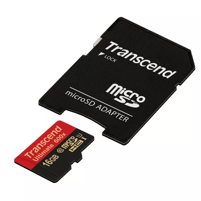 Transcend microSDHC MLC 16GB Class 10 UHS-I 600x + adapter SD
