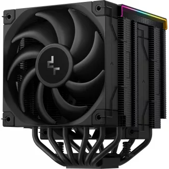 Chłodzenie powietrzne DeepCool AK620 Digital PRO — wentylator 120 mm, 1750 RPM, 25 dB, 12 V, kompatybilne z LGA1700/AM5, czarny