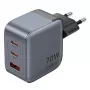 Vention GaN Charger FEXH0-EU 70W — 2x USB-C + 1x USB-A, PD 70W, 100–240V