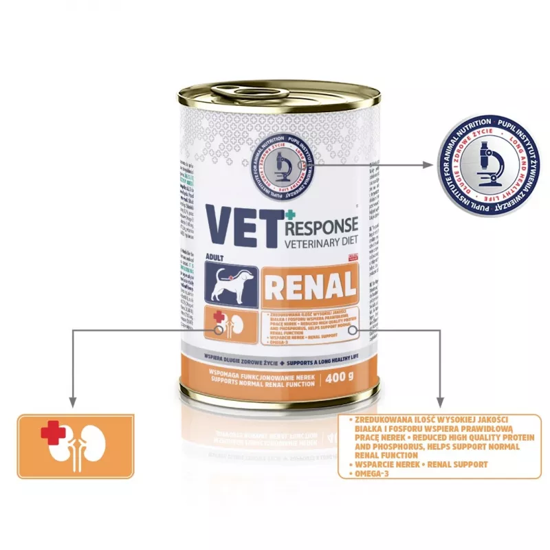 VET RESPONSE Renal - karma mokra dla psów - 400g