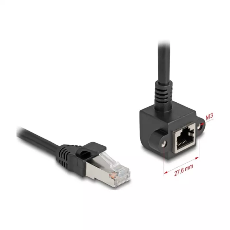Kabel sieciowy DeLOCK 81040 RJ-45 Cat6 0.25 m Czarny