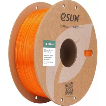 PETG 1.75mm PÓŁPRZEZROCZYSTY POMARAŃCZOWY 1kg FILAMENT 3D ESUN (PETG-Basic175T-O1P1)