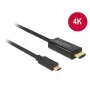 Przejściówka wideo DeLOCK 85259 USB Type-C na HDMI 2m Czarna