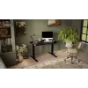 Biurko cama meble MOON elektrycznie regulowane proste 1210×670 mm czarne