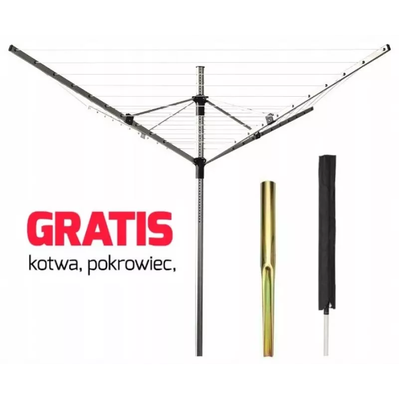 PROMIS SU200 CAPRI czteroramienna ogrodowa suszarka na pranie