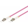 Kabel światłowodowy GOOBAY LC–LC OM4 5 m, 50 µm, pełny dupleks, różowy