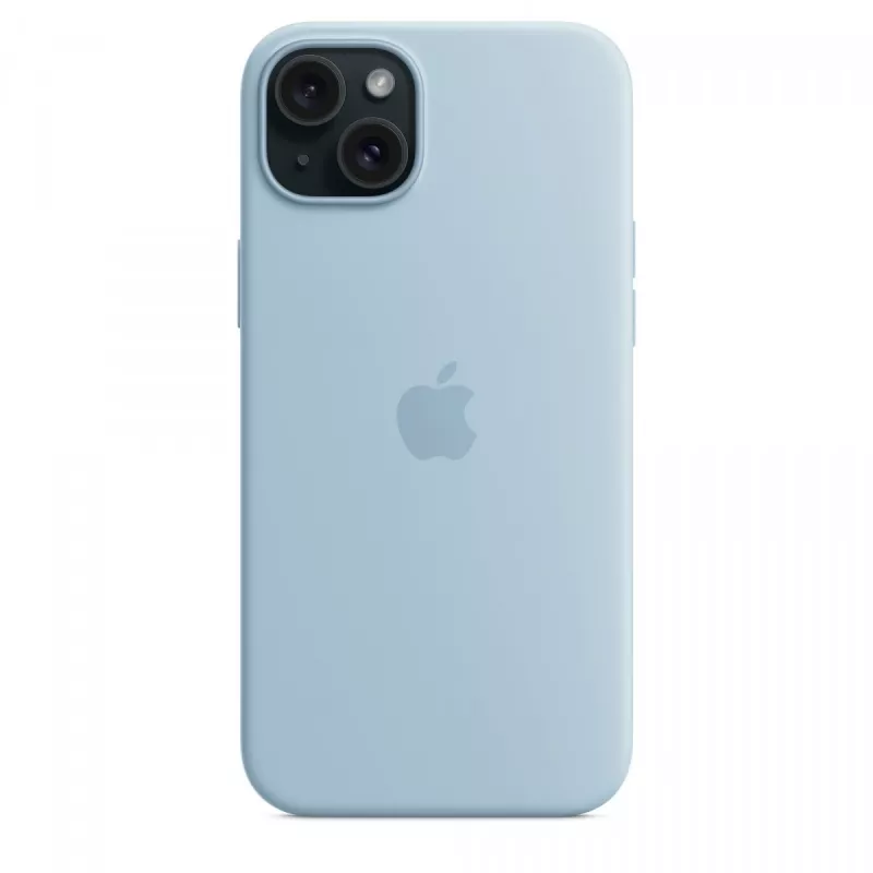 Etui silikonowe Apple iPhone 15 Plus Light niebieski MagSafe