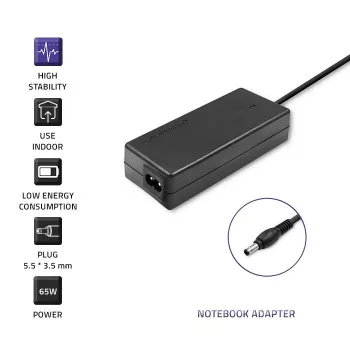 Qoltec 50015.60W Zasilacz do laptopa Samsung | 60W | 19V | 3,15A | 5,5*3,5+pin | +przewód zasilający