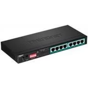 TRENDnet TPE LG80 - Switch - niezarządzalny - 8 x 10/100/1000 (PoE+) - Desktop - PoE+ (65 W) (TPE-LG80)