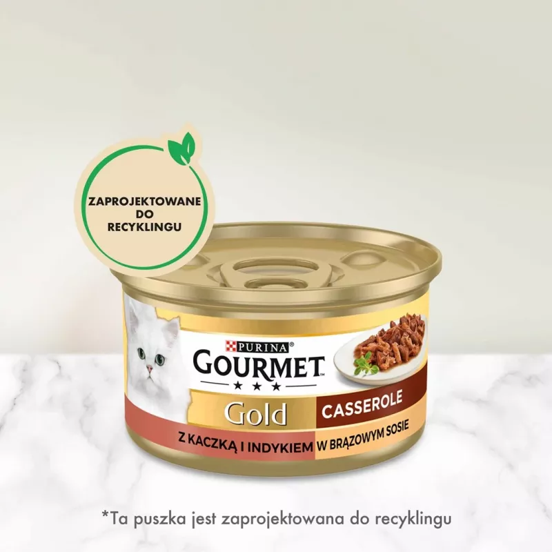 GOURMET GOLD - Zapiekanka z kaczką i indykiem 85g