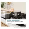 Zabudowywana płyta gazowa Bosch PPP6A2I40, 4 strefy, ruszty żeliwne, czarna, 590×520×54 mm, sterowanie pokrętłami obrotowymi