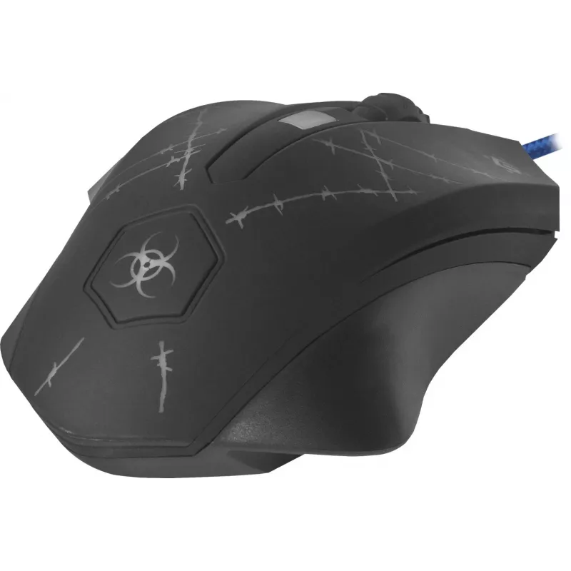 Mysz gamingowa Defender Forced GM-020L, oburęczna, USB Type-A, optyczna, 3200 DPI