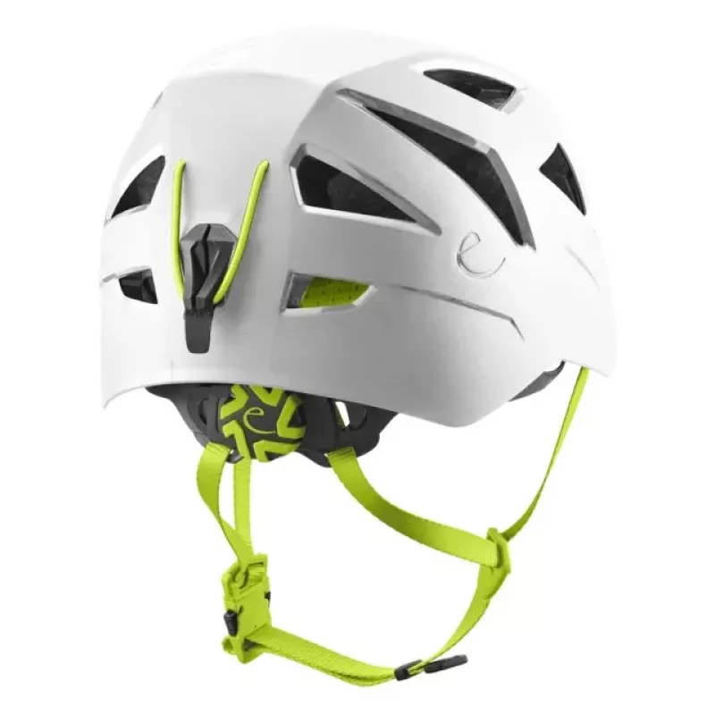 Kask wspinaczkowy Edelrid Zodiac biały, hybrydowa konstrukcja skorupy