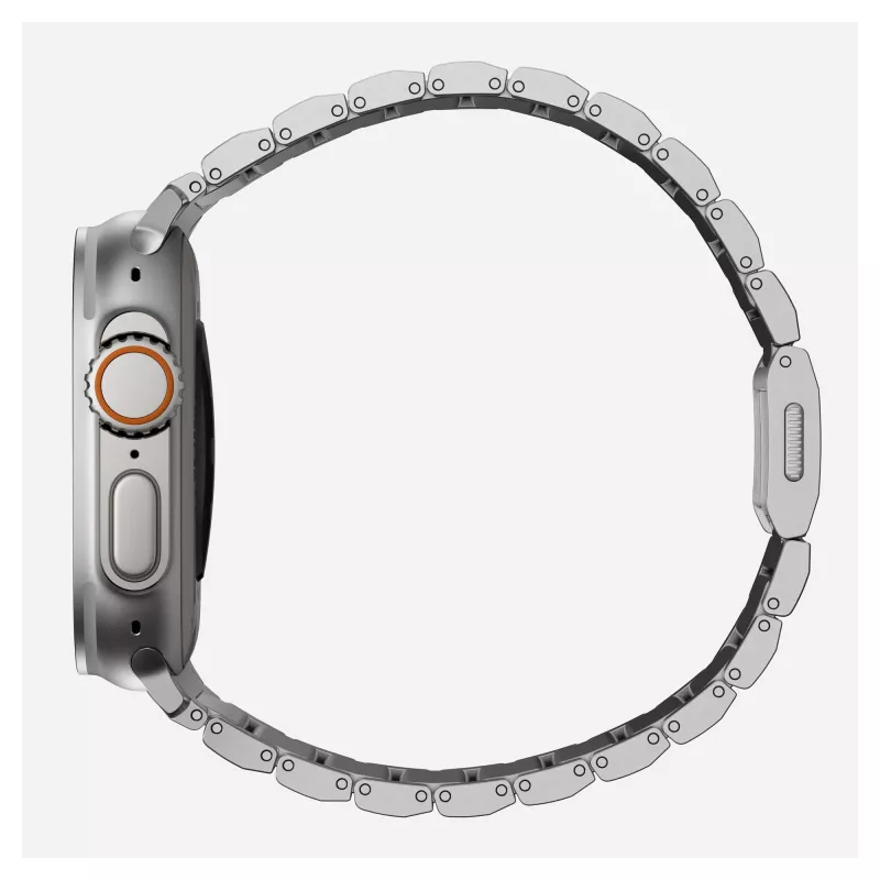 Pasek tytanowy NOMAD do Apple Watch 46mm/49mm srebrny