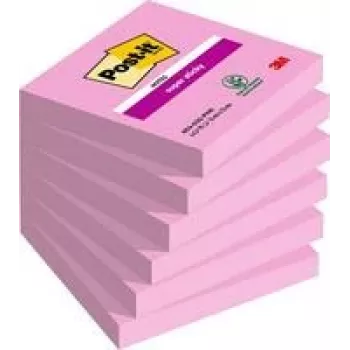 Post-it Super Sticky karteczki samoprzylepne ekstramocny klej różowy 6 bloczków (7100259225)
