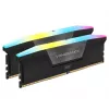 CORSAIR VENGEANCE RGB 16GB 2x8GB DDR5 DIMM 5200MT/s CL40-40-40-77 1.25V Intel XMP Desktop Memory - Black