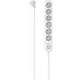 Hama Listwa zasilająca, 6-gniazdowa, z wyłącznikiem, 1,4 m, biała (00116078)