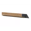 Półka wisząca cama meble OVO 1300×200×150 mm dąb/beton, płyta wiórowa, montowana na ścianie