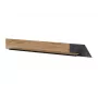 Półka wisząca cama meble OVO 1300×200×150 mm dąb/beton, płyta wiórowa, montowana na ścianie
