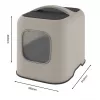 Kuweta kryta Rotho BIALA Beżowa 395×510×443 mm, plastikowa z łopatką