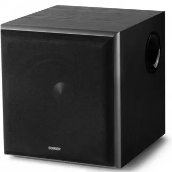 Subwoofer aktywny Edifier T5, wejście/wyjście stereo RCA, czarny, 70 W (lekko uszkodzone opakowanie)