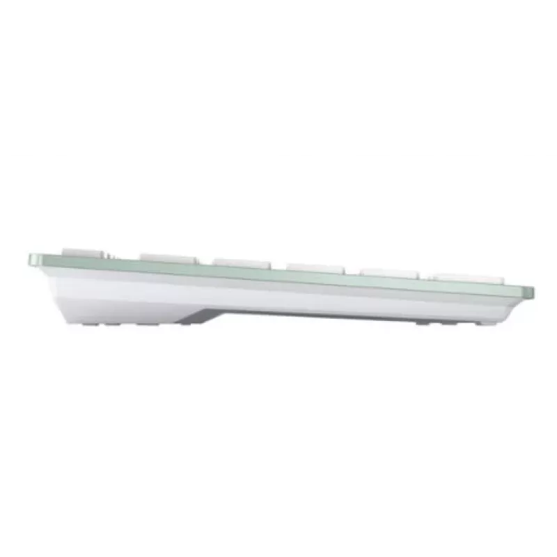 Klawiatura CHERRY KW 7100 MINI BT uniwersalna Bluetooth QWERTY US International w kolorze miętowym