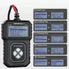 Cyfrowy tester akumulatorów Qoltec z wyświetlaczem LCD | Menu w języku polskim | 12V | AGM | GEL | STD | 30-220AH