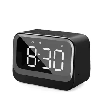 Cyfrowy budzik Denver EC-53B czarny LCD Bluetooth bateria