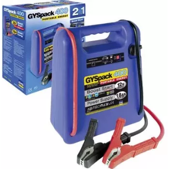 Jump starter GYS PACK 400 12V 480A — przenośny starter akumulatorowy 12 V, 480 A prądu szczytowego