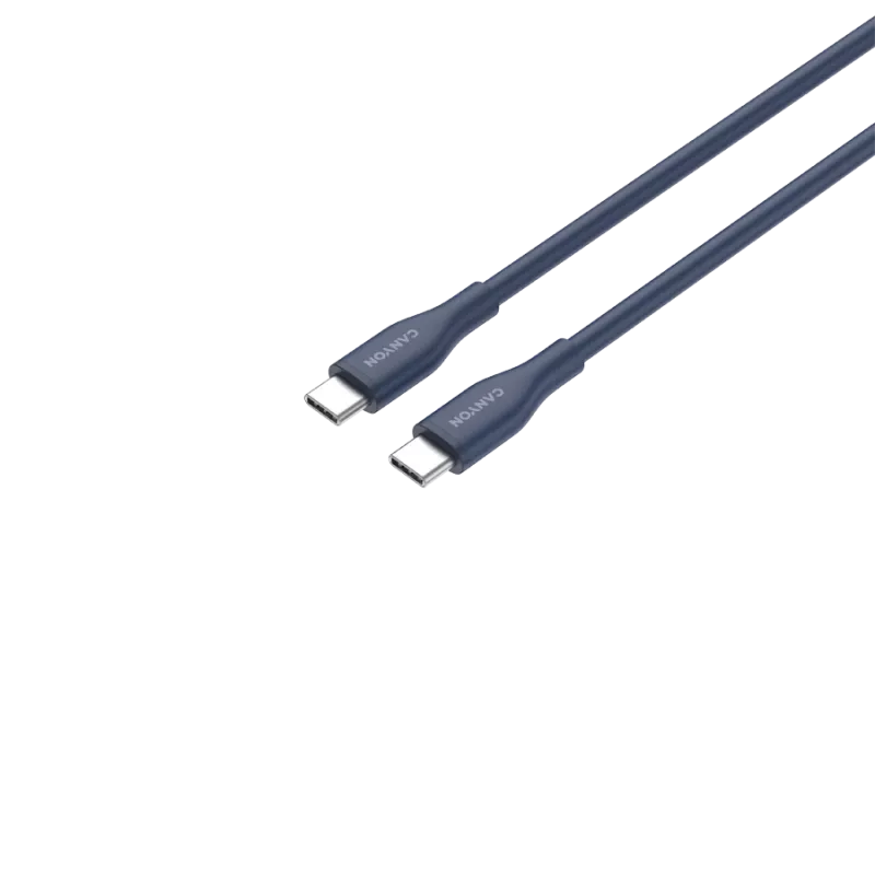 Kabel CANYON CC60SC10 C-C 60W 1m Silikonowy Ciemnoniebieski