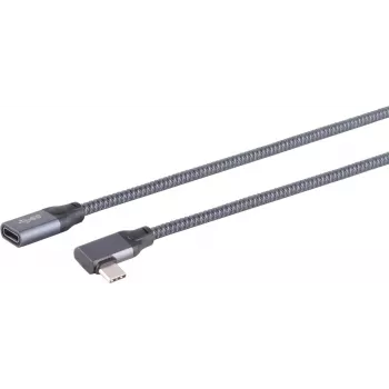 Kabel USB S/CONN 13-56020 USB 3.2 Gen 2x2 1 m USB C Szary