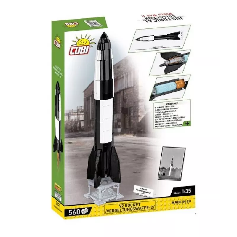 Zestaw konstrukcyjny COBI V2 Rocket 560 elementów II wojna światowa