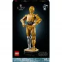 LEGO figura do zbudowania Star Wars C-3PO model 75398 — 1138 elementów, 380 mm kolekcjonerski model na wystawę