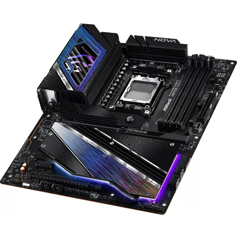 Płyta główna ASROCK MK X870E NOVA WIFI AMD X870E Socket AM5 ATX, DDR5, 4x DIMM, 256GB, Wi‑Fi 7, BT 5.4, 5Gb LAN, PCIe Gen5 M.2