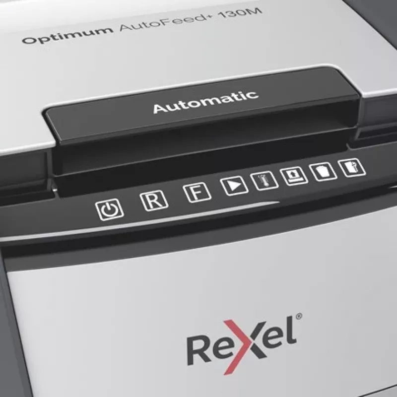Rexel AutoFeed+ 130M niszczarka do papieru Mikrocięcie 55 dB Czarny, Szary