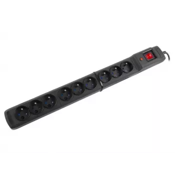 Listwa przeciwprzepięciowa Armac M9/15/CZ czarna 9 gniazd AC 250V 1.5m