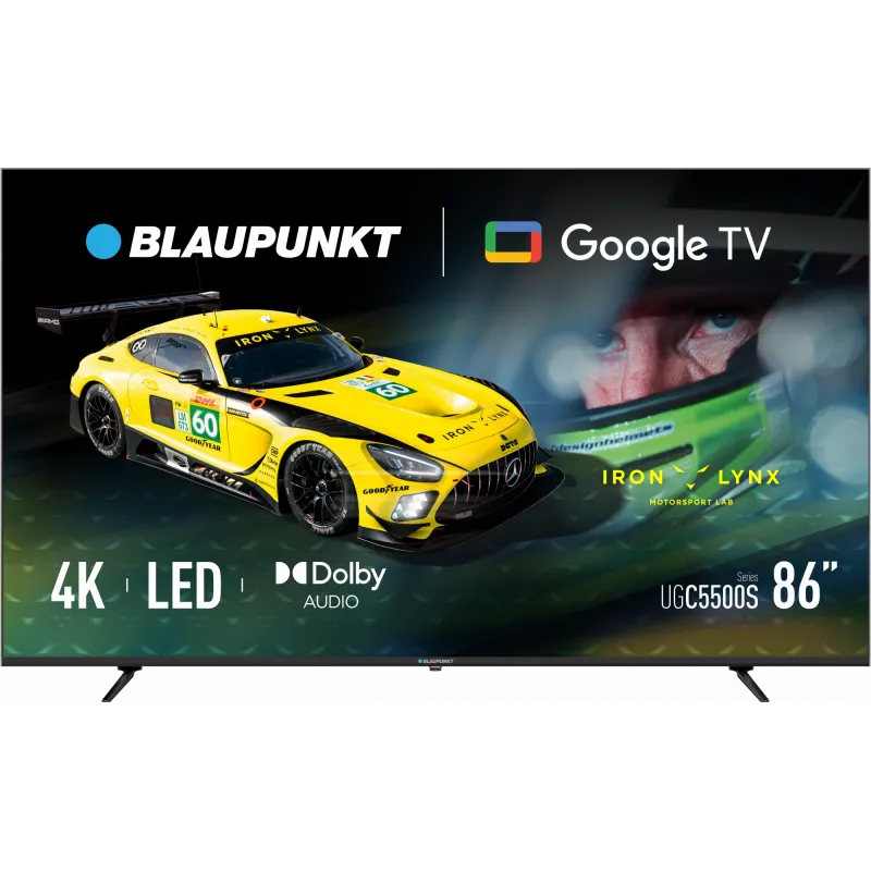 Blaupunkt LED TV | 86UGC5500S | 86 | Smart TV | Google TV | UHD | Czarny