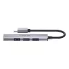 Hub USB-C Unitek H1208B — 1x USB-A 5 Gb/s, 3x USB-A 2.0, host USB-C, obudowa aluminiowa, kabel 0,20 m